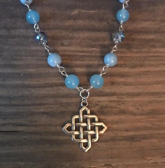 Celtic Knot Pendant Necklace, Handmade Light ...