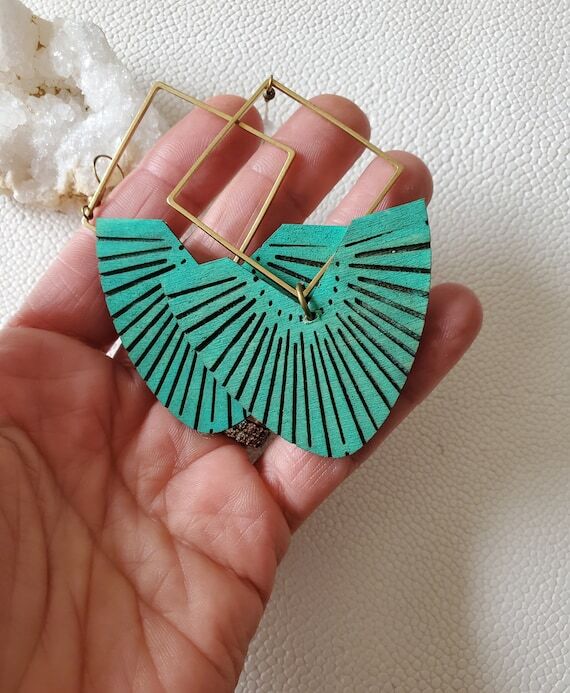 Colorful Boho Earrings with Unique Summer Vib...
