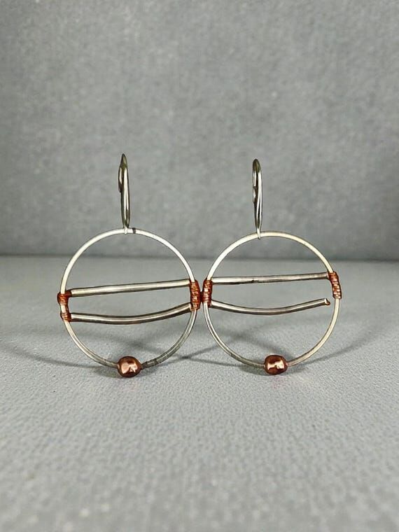 Earrings that match everything!Silver,copper,...