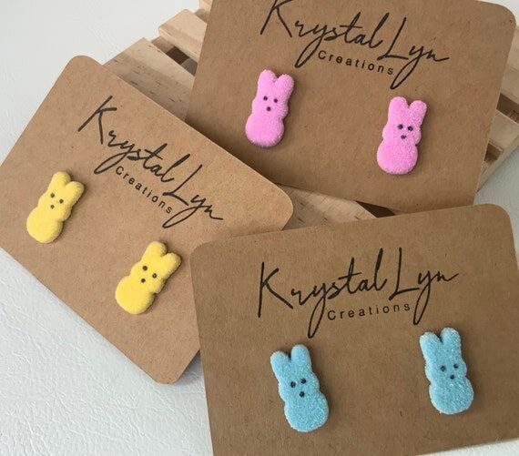 Handmade Easter Candy Stud Earrings: Polymer ...