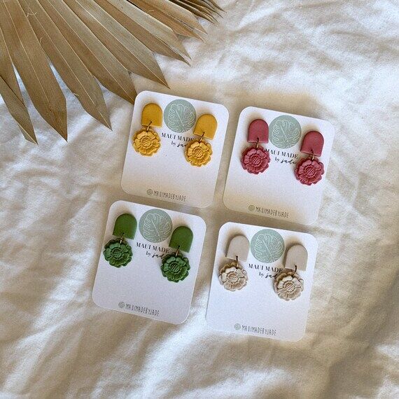Flower Drop Earrings | Summer Earrings | Fall...