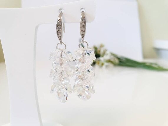 Swarovski Earrings, Handmade Earrings, Dangle...
