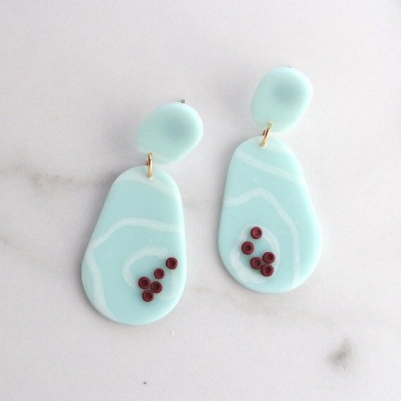 Ripple Polymer Clay Earrings - Antiphospholip...