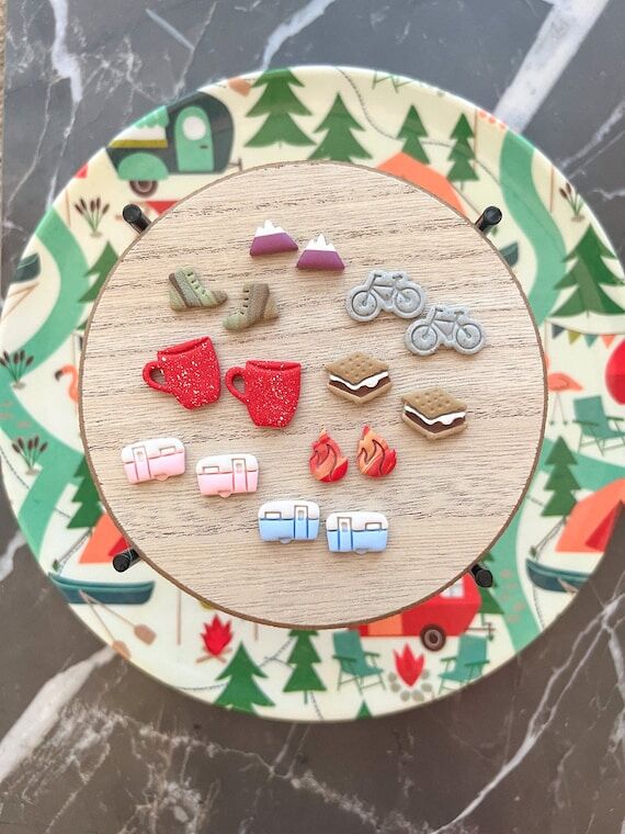 BYOSP Camping Collection | Handmade Clay Earr...