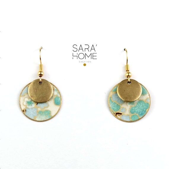 Japanese flower collection, Small gold-plated...