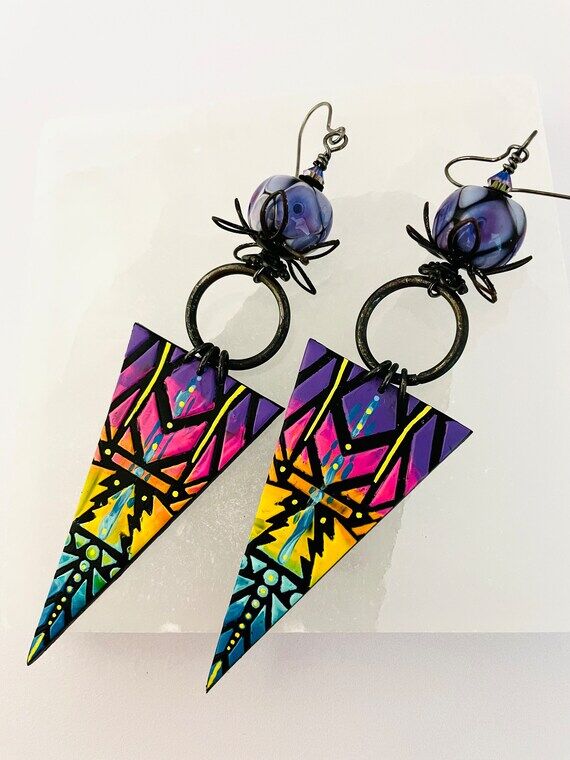 OOAK artisan dangle earrings...
