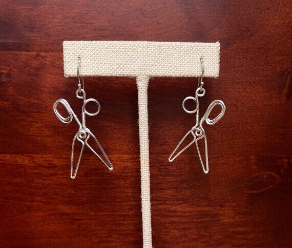 Scissor Earrings | Handmade Wire Wrapped Earr...