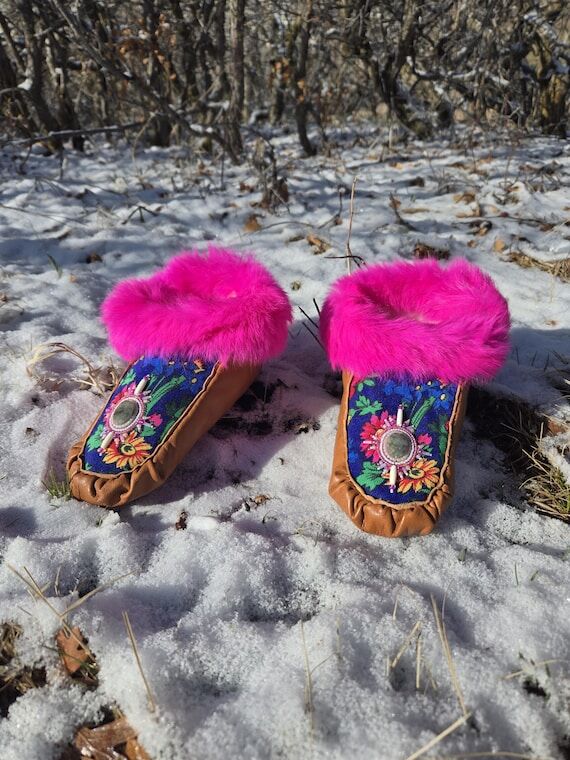 Handmade Beaded Moccasins Indigenous Owned Sh...