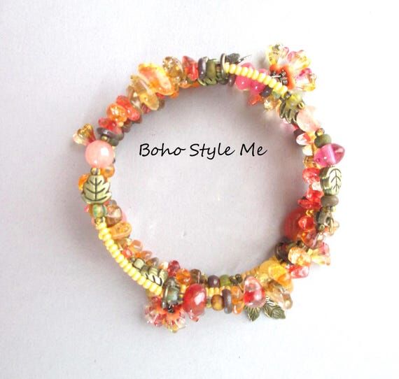 Fall Wedding Gift Jewelry, Handmade Autumn Me...