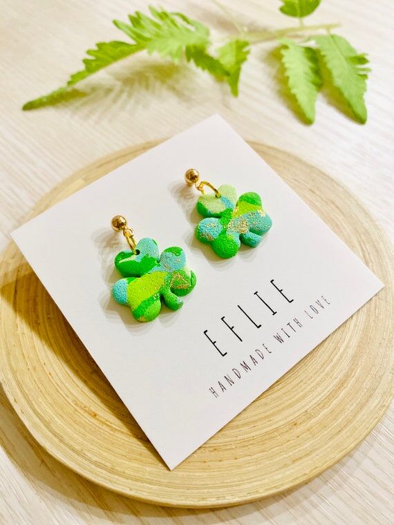 St Patricks Green Gold Earrings | St Patrick ...