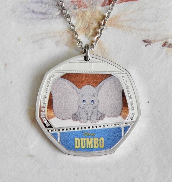 Dumbo Silver Plated Coin Necklace | Handmade ...