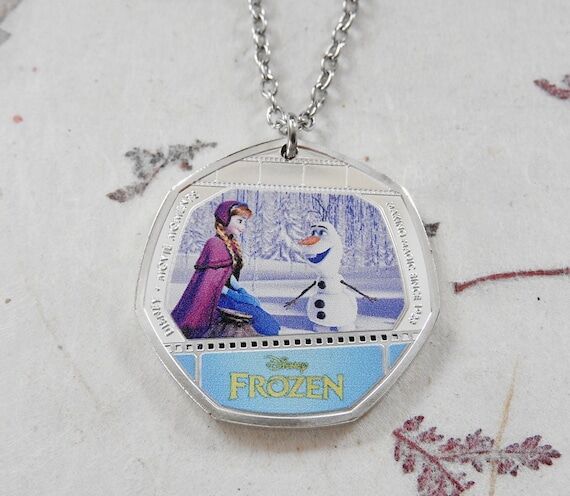 Frozen Coin Necklace or Keychain | 6 Designs ...
