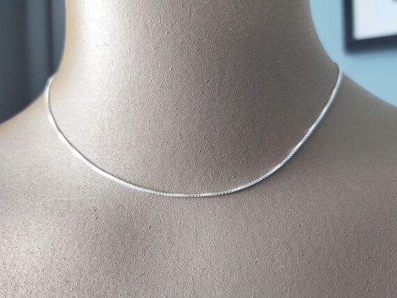 Sterling Silver Chain, 15" length for Sm...