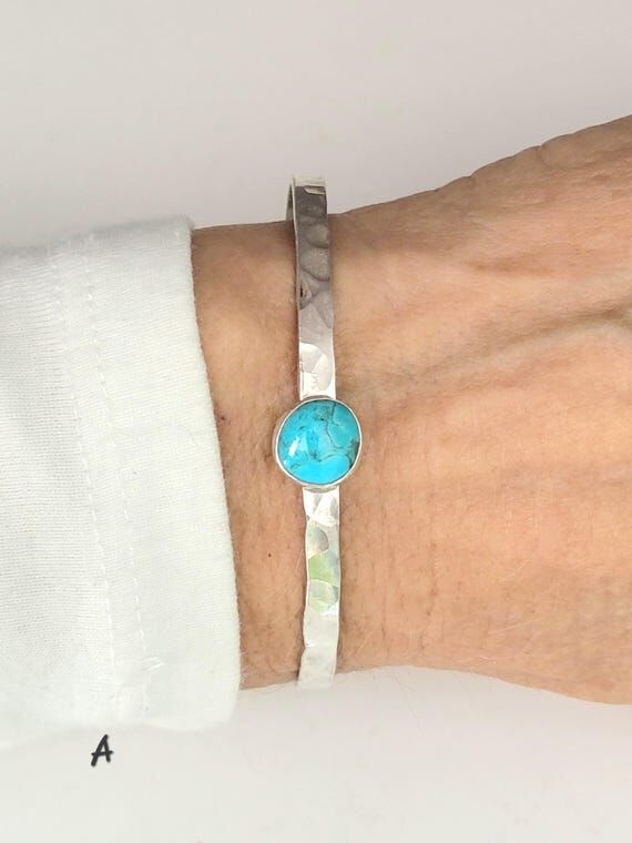 Turquoise Cuff Bracelet Natural USA Turquoise...