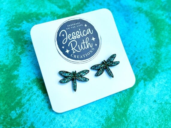 Sparkly Dragonfly Stud Earrings...