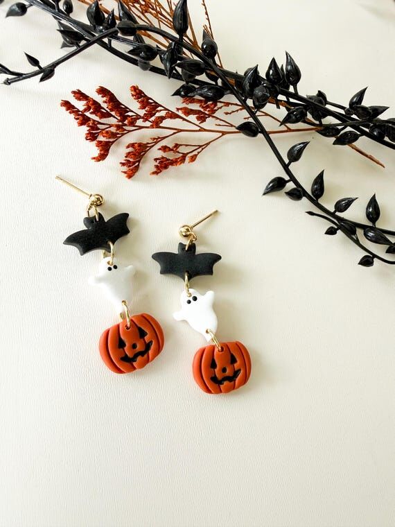 Monster Earrings - Halloween Dangles...