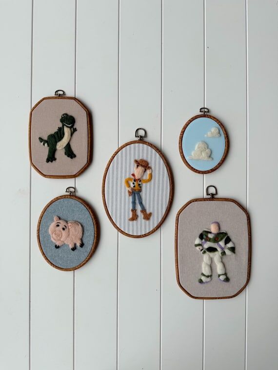 Handmade Needle Felt Boy Room Decor | Nostalg...