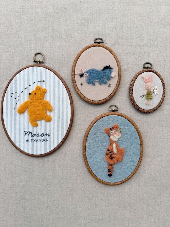 Custom Winnie the Pooh Nursery Wall Art – H...