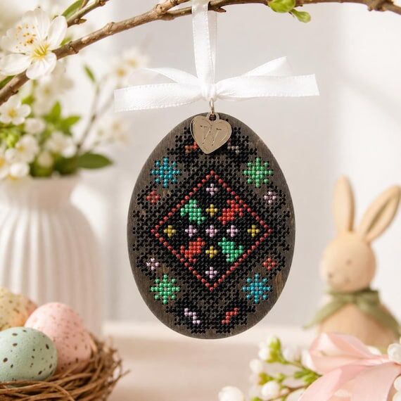 Needlework Craft Kit for Adults, Wooden Threa...