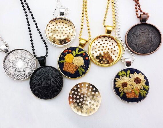 Pendant Blank Frame for Embroidery/Needlepoin...