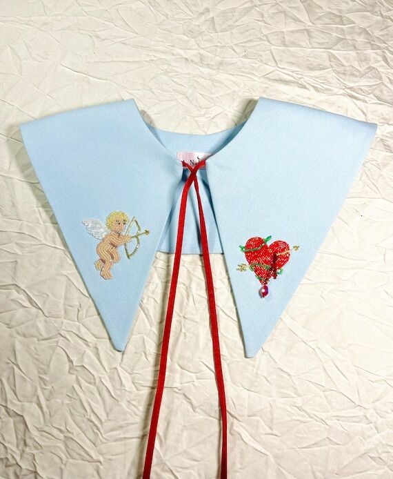 Beaded Angel Detachable Collar, Sacred Heart ...