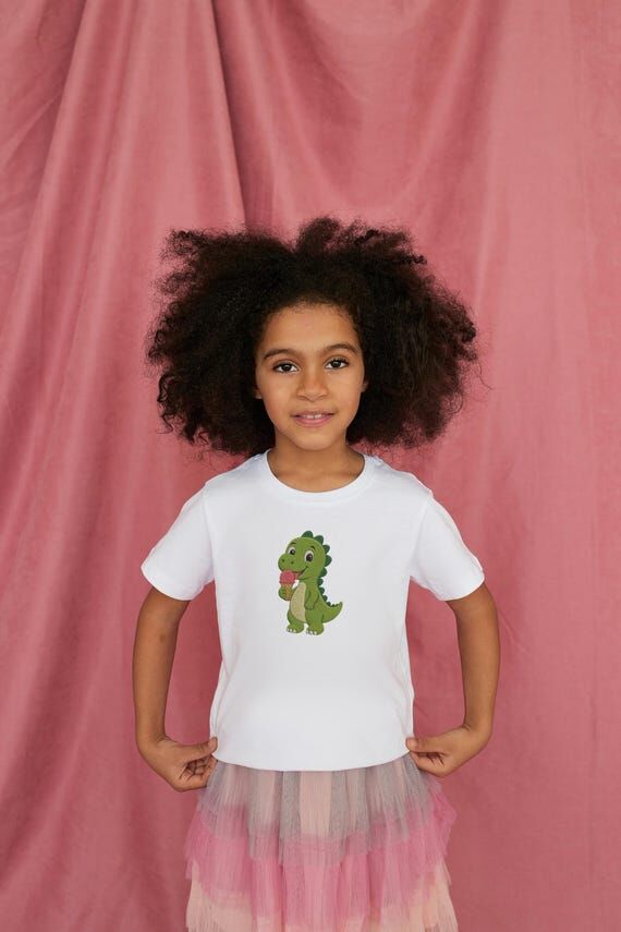 Dinosaur Ice Cream Embroidery Design...