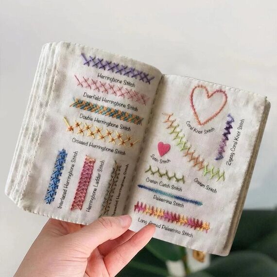 Handmade Embroidery Stitch Book. Embroidery s...