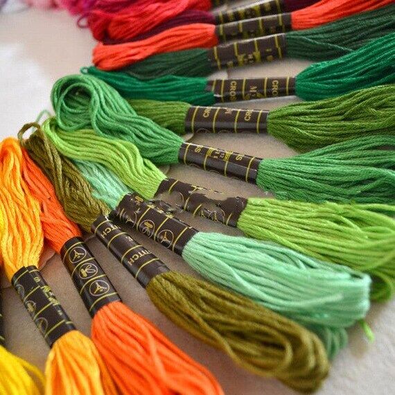 Colorful Cotton Embroidery Thread: DIY Crafti...