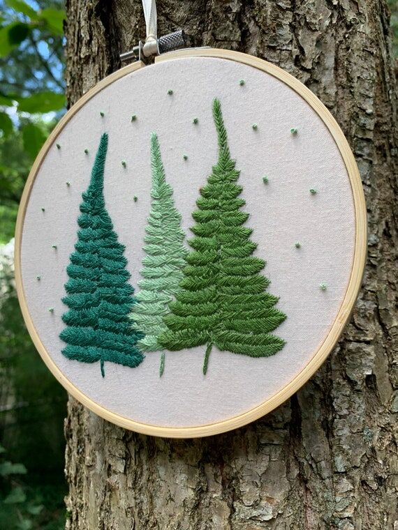 Three ferns embroidery...