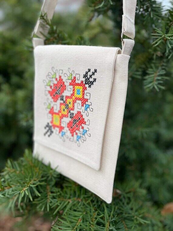 Bag-Shoulder Strap Bag - Handmade Embroidered...
