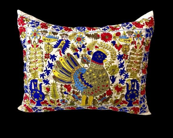 Ioannina Ottoman Marriage pillow case, Hand e...