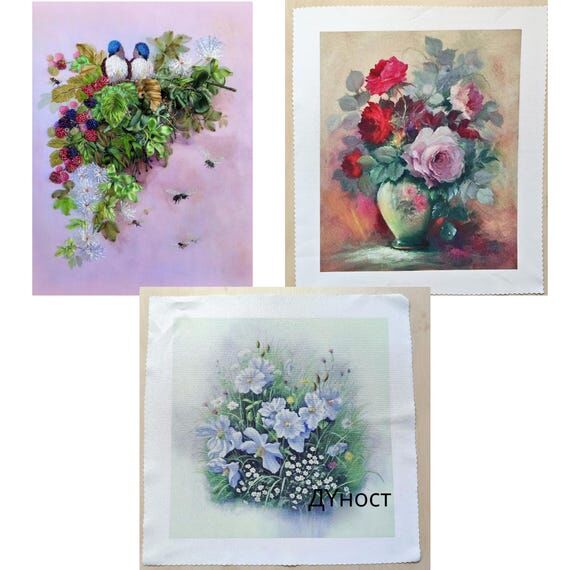 Floral Gabardine Fabric Prints — Choice of ...