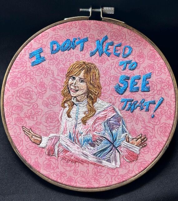 Valerie Cherish, 6” embroidery hoop...