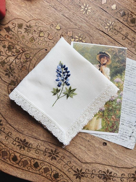 Bluebonnet Handkerchief – Texas State Flowe...