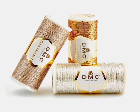 DMC Diamant Metallic Embroidery Thread, Singl...