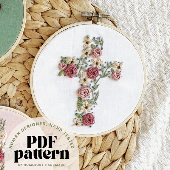 Easter Embroidery Pattern: Christian Springti...