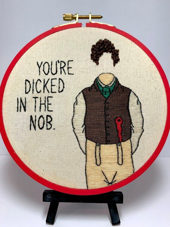 Thomas Thorne (BBC Ghosts) - Handmade Embroid...
