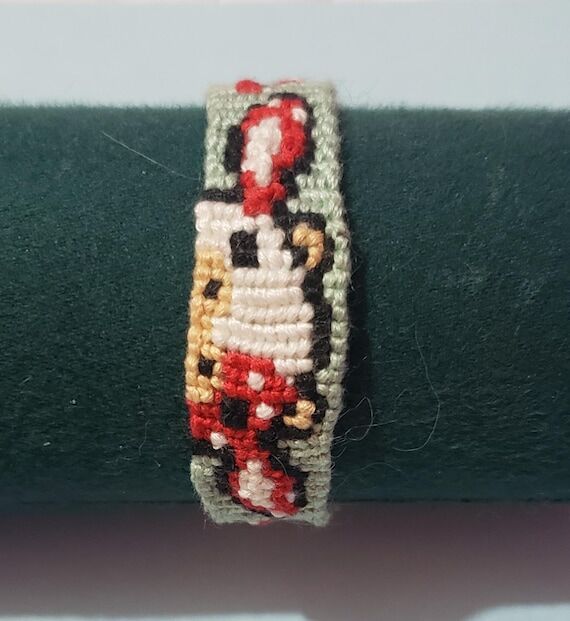 Handmade Mushroom Theme Cow Friendship Bracel...