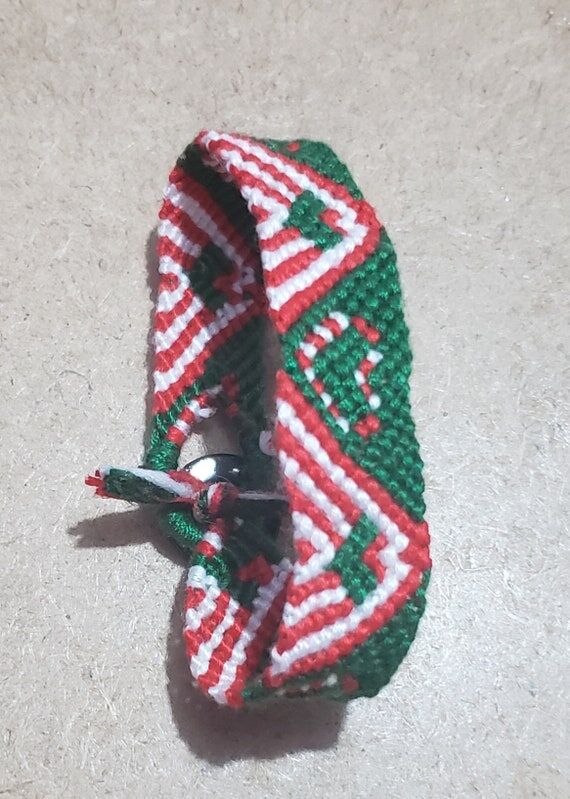Handmade Embroidery Candy Cane Theme Hearts C...