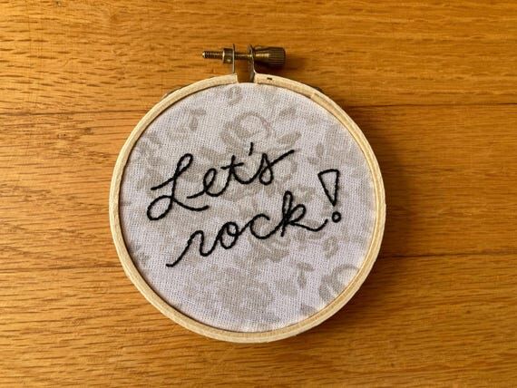 Twin Peaks Embroidery "Let’s Rock&quot...