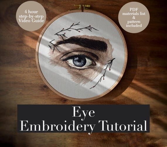 Eye Embroidery Tutorial – Video Course...