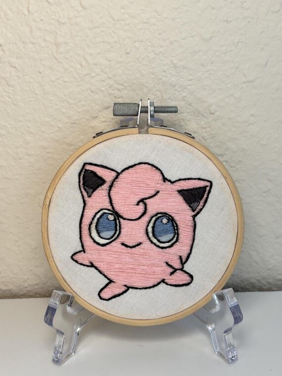 Jigglypuff Embroidery - Jordan the Jigglypuff...