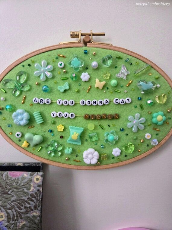 Beaded "Are You Gonna Eat Your Pickle&qu...