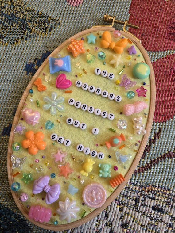 Beaded "The Horrors Persist But I Get Hi...