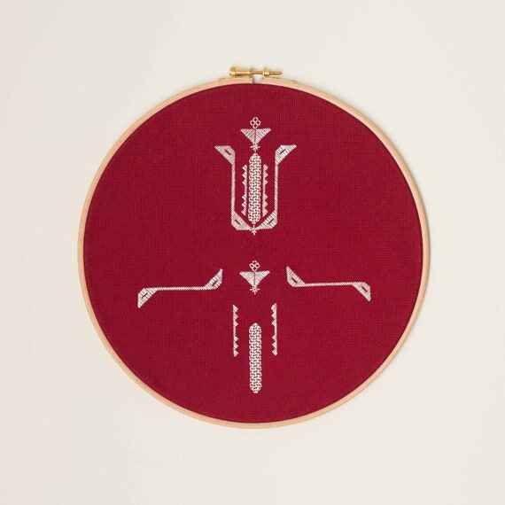 Greek Silk Art | Hand Embroidery Hoop Art | D...