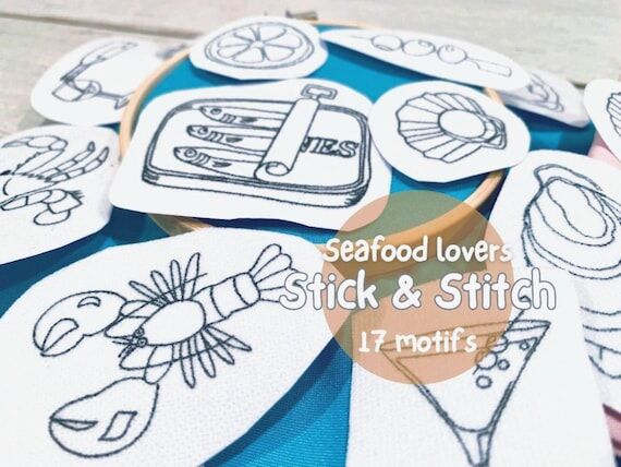 Seafood lovers Stick & Stitch package- Sardin...