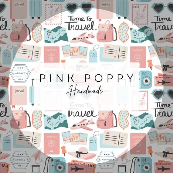 Travel Icons Seamless Pattern – Vacation Di...