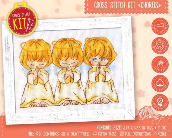 Holy angels cross stitch kit "Chorus&quo...