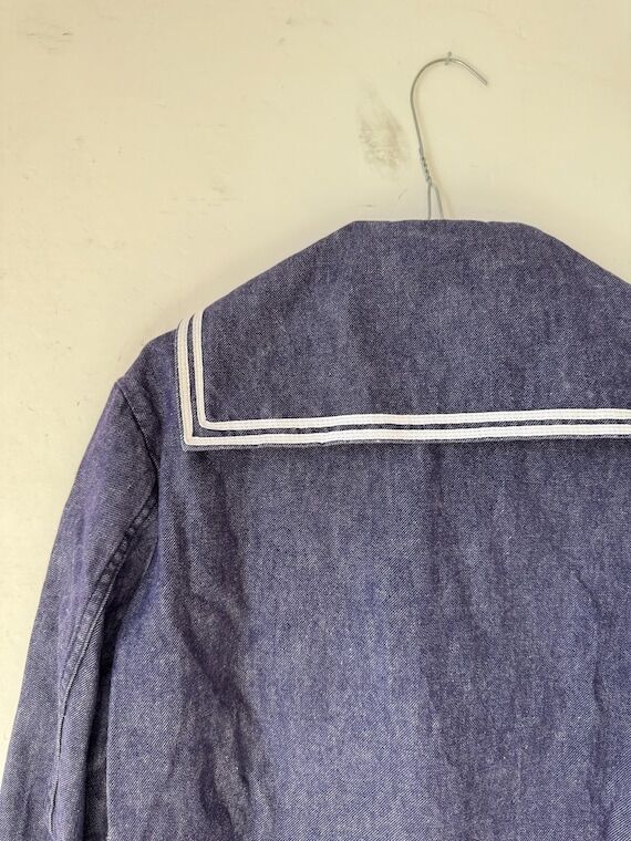 Authentic 1970-1980s French Naval Sailor Jack...