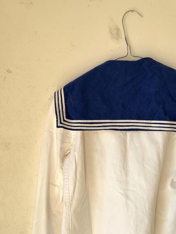 Authentic 1920-1940s French Naval Sailor Unif...